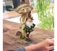 Genérico Decoración de jardín de Setas, estatuilla de s | con estatuilla Exterior de jardín de Setas | Enano al Aire Libre del con la decoración de la Seta, Accesorios del Ornamento césped de la EST