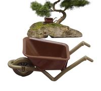 Genérico Decoración de Mini Carretilla | Herramientas de casa de muñecas en Miniatura,Emulación Paisaje Miniatura Carretilla Mini Modelo para Accesorios de Juguete de Granja