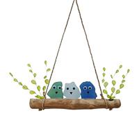 Genérico Decoración De Pared De Marino - Colgante Decorativo Hecho A Mano | Arte De De Mar De Perca De Pájaro Para Pared, Decoración Del Hogar Costero, Obra De Arte Temática De Playa Para