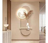Genérico Decoración de Pared de Piedra Arenisca 3D con iluminación LED para Entrada de casa