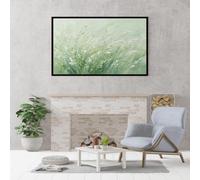 Genérico Decoración De Pared Moderna Con Textura De Junco Verde. Cuadro Al Óleo 100% Pintado A Mano. Obra De Arte Estética Sin Marco Para Sala De Estar Y Dormitorio. Paisaje Natural. Decoración