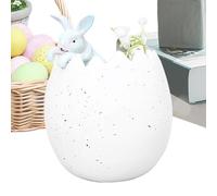 Genérico Decoración de Pascua para el Hogar | Centro de Mesa de Estatua de Conejo y Huevo de Resina | de Conejito,para Fiesta de Cumpleaños San Valentín Vacaciones Acción de Gracias Hogar y Jardín