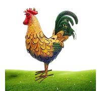 Genérico Decoración de Pollo de Metal, Estatua del Gallo al Aire Libre - Estatuas del jardín de galones Arte Patio | Decoración de la casa de la Granja de esculturas de Animales para el Patio de Tras