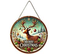 Genérico Decoración de puerta de Navidad | Panel de puerta de Navidad | Colgantes de madera para cocina, aula jardín | Casa dormitorio porche