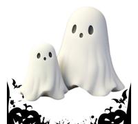 Generico Decoración fantasma, adornos fantasmas, escultura decorativa de resina para fiesta escritorio estante mesa vacaciones