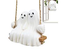 Generico Decoración Fantasma - Decoración de Halloween - Estatua de Pareja de Resina oscilante Resistente a los Agentes atmosféricos para Exteriores jardín Cementerio Cocina
