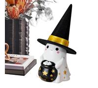 Genérico Decoración fantasma luminosa, Figura fantasma linda y espeluznante luminosa, Decoración LED espeluznante y linda para fiesta, chimenea, mesa, estante de pisos y