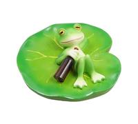 Genérico Decoración Flotante para Estanque | Divertida Figura Realista Animal - Decoración De Piscina Estatua De Rana Exterior | para Piscina Poco Profunda Tanque De Agua Parque Patio Trasero