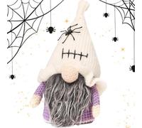Genérico Decoración Halloween Mono Figurita Tejida De Buena Suerte | Muñeco Halloween sin rostro Para Estantería Repisa Dormitorio Apartamento Niños Niñas Adultos Mujeres