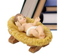 Generico Decoración Navideña De Jesús En El | Estatuilla De Navidad De Resina | Estatuilla del Niño Jesús En El para La Escena De La Natividad De Cristo,para Navidad