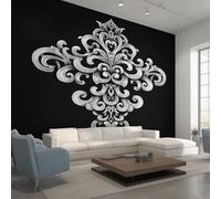 Genérico Decoracion Papel Pintado Barroco, Fotomurales Flor Damasco Victoriana Papel Pared Tejido No Tejido Murales de Pared 280x200 Salon Dormitorio Decorativa W&39