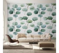 Genérico Decoracion Papel Pintado Hojas de Eucalipto, Fotomurales Hoja de Eucalipto Papel Pared Tejido No Tejido Murales de Pared 350x256 Salon Dormitorio Decorativa W&52