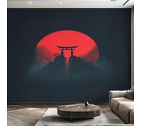 Genérico Decoracion Papel Pintado Japonés, Fotomurales Asiático Oriental Torii Papel Pared Tejido No Tejido Murales de Pared 350x256 Salon Dormitorio Decorativa W1