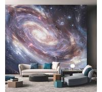 Genérico Decoracion Papel Pintado Remolino Galáctico, Fotomurales Cielo Estrellado Cosmos Universo Papel Pared Tejido No Tejido Murales de Pared 150x105 Salon Dormitorio Decorativa W&30