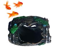 Genérico Decoración para Acuario de Peces, Ornamento De Diseño Barril Roto, Decoración para Peceras, para Betta Camarón Estrella De Mar Tortuga Medusa Reptil Agua Salada