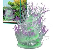 Generico Decoración para acuario - Decoración artificial para acuario de peces - Decoración natural en la oscuridad con ángulos de colocación ajustables para habitación familiar