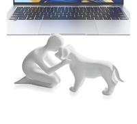 Genérico Decoración para Perros | Escultura Conmemorativa Graciosa Impresa en 3D,Decoración de Hombre y Perro para el Hogar | para Oficina, Apartamento, Dormitorio, Granja,