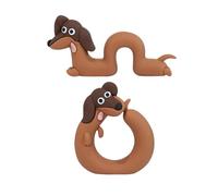 Genérico Decoración para Salpicadero - Escultura De Perro De 2 Piezas, Juego De para Coche, Lindas Figuras De Estante para Monitor De Escritorio | Acento Interior De Resina Duradera para El H