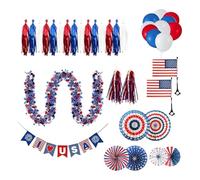 Genérico Decoraciones de Bicicleta - Kit de Globos Rojo Azul para el 4 de julio | Kit de decoración para bicicletas - para las celebraciones del 4 de julio, Independence Day y Le Memorial Day