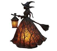 Genérico Decoraciones de Brujas de Halloween | Ornamento de Mesa de Origen | Decoración de luz Antideslizante para la Sala de Estar de la Biblioteca Mesa de Ventana Interior Festival Festival