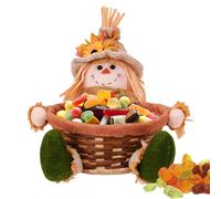 Genérico Decoraciones De Espantapájaros De Otoño - Muñeco De Espantapájaros De Acción De Gracias De 29x23x9 Cm, De De Otoño, Diseño De Sentado, Figura De Fieltro | Adorable Decor