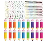 Generico Decoraciones en espiral colgantes | Adorno de color | Decoraciones colgantes de colores para techo - para profesores, escuelas, casas, cumpleaños, niños, Navidad, oficina, primavera y fiestas