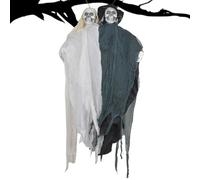Generico Decoraciones fantasma - Días gostri lanzamientos descarga | Proppetti de terror vintage con sonido | Esqueletos novios para patio, casa, interior, pared, exterior, jardín, ventana, pantalla