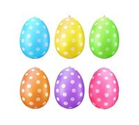Genérico Decoraciones Huevos Pascua - 6 Piezas Huevos Gigantes | PVC Inflable Decoración - Set Festivo para Jardín Césped Patio Casa Eventos Primaveras Iglesia Escuela Centro Comercial