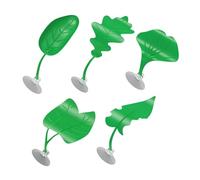 Generico Decoraciones para acuario | Hábitat hoja decorativa acuática, juego de 5 piezas para terrario reptiles - para serpiente, dragón barbudo, acuario agua salada interior
