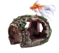 Genérico Decoraciones para Acuarios De Peces - Ornamento De Diseño Barril Roto - Decoración para Peceras,para Betta Camarón Estrella De Mar Tortuga Medusa Reptil Agua Salada