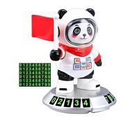 Generico Decoraciones para el salpicadero del coche - Decoraciones de astronautas solares | Cute Panda Space Figurine with Moving Arms, Temporary Parking Decor for Truck, SUV, RV, and Sedan Interior
