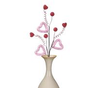 Genérico Decoraciones para San Valentín,Tallo Artificial de Bayas Rojas en Forma de Corazón - Ramas De Bayas Artificiales,para Banquete, Navidad, Fiestas, Dormitorio Y Sala De