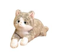 Genérico Decorative Cat Stuffed, Huggable Cat Figure, Sleep Companion with Lying Design, Polyester Fiber Cute Kitten, Nap Buddy with Charming Style, Animal Plush for Bedroom and Nursery Room