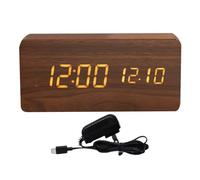 Genérico Decorative Desk Clock - Compact Table Clock ¦ 7x4x15cm Digital Clocks for Bedside Decor, Sturdy Electronic Clocks Device, Home Room Timepiece, Bedroom Alarm for Daily Use Display