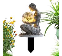 Genérico Decorative Garden Stakes - 2D Escultura Acrílica Goddess Figura | Elegant Lawn Ornament, Weather Resistant Outdoor Decor for Pathway Patio Flower Pot and Porch