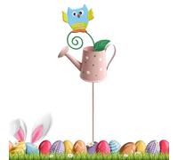 Genérico Decorative Garden Stakes Metal | Watering Can Metal Art Garden Stakes, Outdoor Landscape Decor For Spring, Yard, Patio, Porch, Lawn, Flower Bed & Seasonal Outdoor Decoration