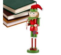 Generico Decorative Nutcracker Christmas Figure, Home Seasonal Decor For Holidays, 14.96in Wooden Figurine For Fireplace, Nutcracker Decor, Child Dining Table Festival Party Holiday Bedside Kitchen