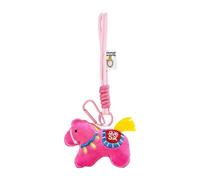 Genérico Decorative Purse Charm - Soft Plush Key Chain | Bag Accessories with Celebration Style, Horse Mascot Keychain with Hanging Loop, Stuffed Horse Keychain, Animal Ornament for Kids and Adults