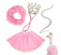 Genérico Decorative Reusable Tutu Dress, Porch Goose Accessories - 23inch Goose Outfits Garden Decor,for Indoor Garden Pathway Backyard Patio Lawn Entryway Front Door Farmhouse Fence