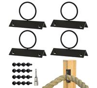 Generico Decorative Ring Rope Supports Holders, Drop Ring Bracket Support Holder, Sturdy Wall Mount Hanger, Easy Installation Hardware, For Decks Railing Docks Outdoor Use