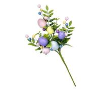 Genérico Decorazione Floreale Uova Di Pasqua - 40 Cm Decorazioni per per Occasioni Festive | con Uova Pasquali | Centrotavola Da Tavolo Feste Riunioni Soggiorno