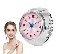 Genérico Dedo del Reloj del - Relojes de de Cuarzo de Simple | Cool Pareja Anillos Novedad Creativa para Hombres y Mujeres, Rosa, Se référer au descriptif, Consulte la