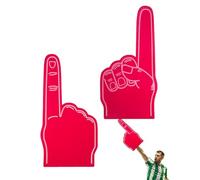 Genérico Dedos de Espuma, Dedo Gigante de Espuma | Dedo de Espuma para Ventilador Deportivo de 18 Pulgadas - Mano de Espuma Virgen, Mano de Espuma We're número 1, Accesorios de Pom-Pom Girl para