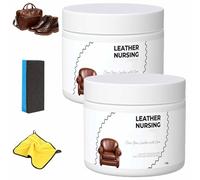 Genérico Deep Nourishing Leather Nursing Cream, Leather Conditioner & Repair Kit for Furniture, Car Interiors, Shoes, Bags & Jackets (2pcs)