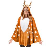 Genérico Deer Costume Women - Holiday Headband Reindeer Face |Reindeer Costume For Women For Winter Party Cosplay Masquerade Theater Performance Festival Celebration Stage Show
