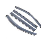 Genérico Deflector Lluvia Visera Lluvia Ventana Coche Protector Toldo Tiras Deflectoras Accesorios 4 Uds. para Volvo EX30 2023 2024 2025