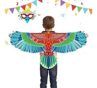 Genérico Déguisement Oiseau Accessoire - Thème Animal Immersif | Bretelles Élastiques Ailes et Masque Visage - Costume Oiseau pour École Scène Carnaval Halloween Mascarade Anniversaire Fête