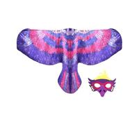 Genérico Déguisement Oiseau Accessoire - Thème Animal Immersif | Bretelles Élastiques Ailes et Masque Visage - Costume Oiseau pour École Scène Carnaval Halloween Mascarade Anniversaire Fête