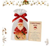 Genérico Del Abrazo De La Navidad - s de Papá Noel como Recuerdo,Tarjetas que Calientan el Corazón con Bolsas - Para Niños Adultos Mujeres Niñas Amigos Familia Compañeros de Trabajo