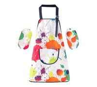 Genérico Delantal De Cocina Para - lightweight modern sleek high-performance Niños Bata Arte Ajustable, Con Mangas Delantales, Chicos Y Chicas 2 12 | Multipurpose Outdoor Indoor Utility stylish